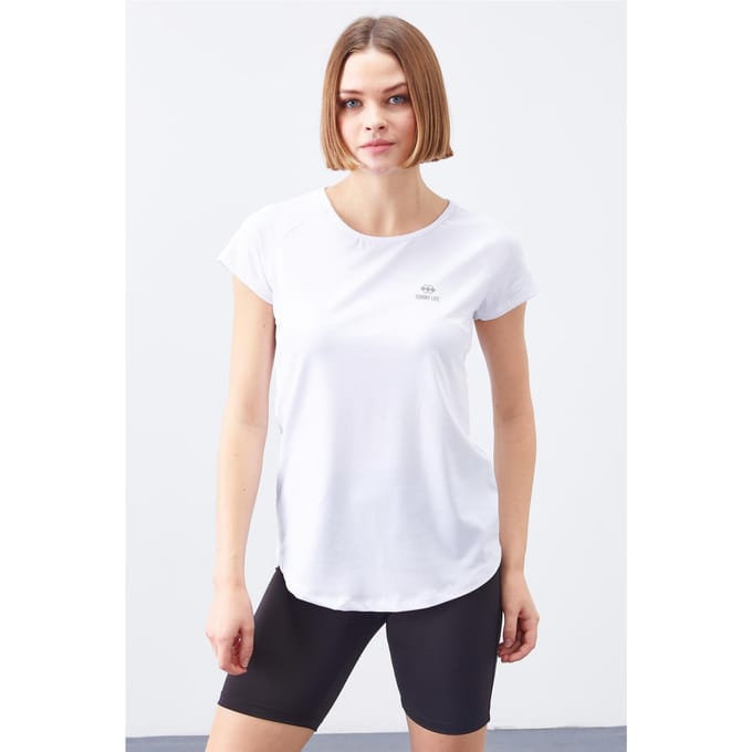 Dames Korte Mouwen Rundhals T-Shirt