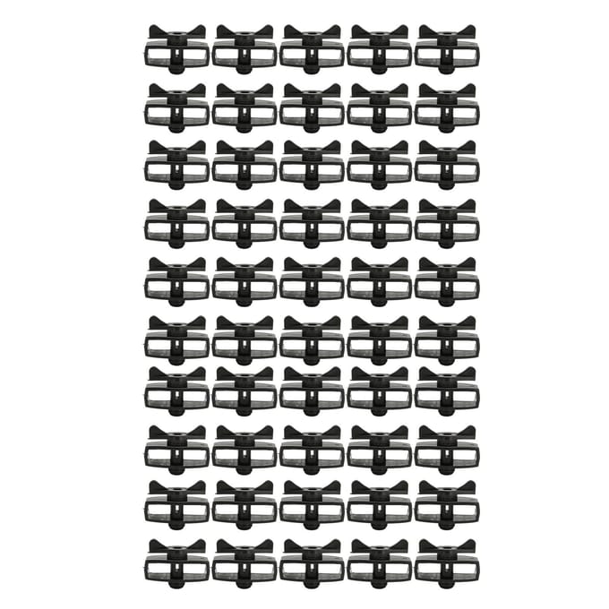 50 Stuks Elektrische Hek Draadspanner Draagbare Tuin Elektronisch Hek Legering Draadspanner Zwart zwart