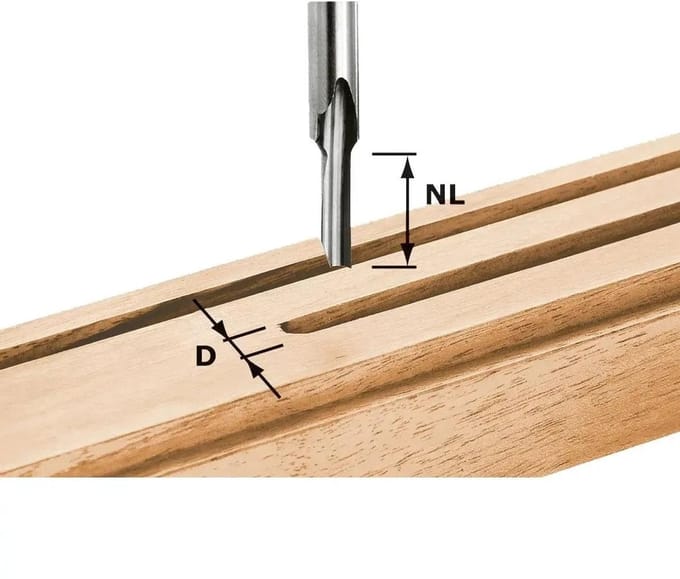 Festool 490942 Groeffrees Lengte 48 mm Afmeting, Ø 4 mm Werklengte 15 mm Schachtdiameter 8 mm