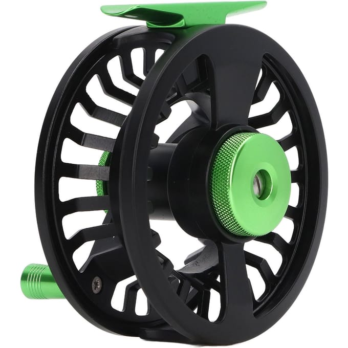 Vliegvisserijmolen Aluminiumlegering Zwart Groen 20LB Links Rechts Hand Veranderbaar Forelmolen Accessoires Voor Zoetwater black