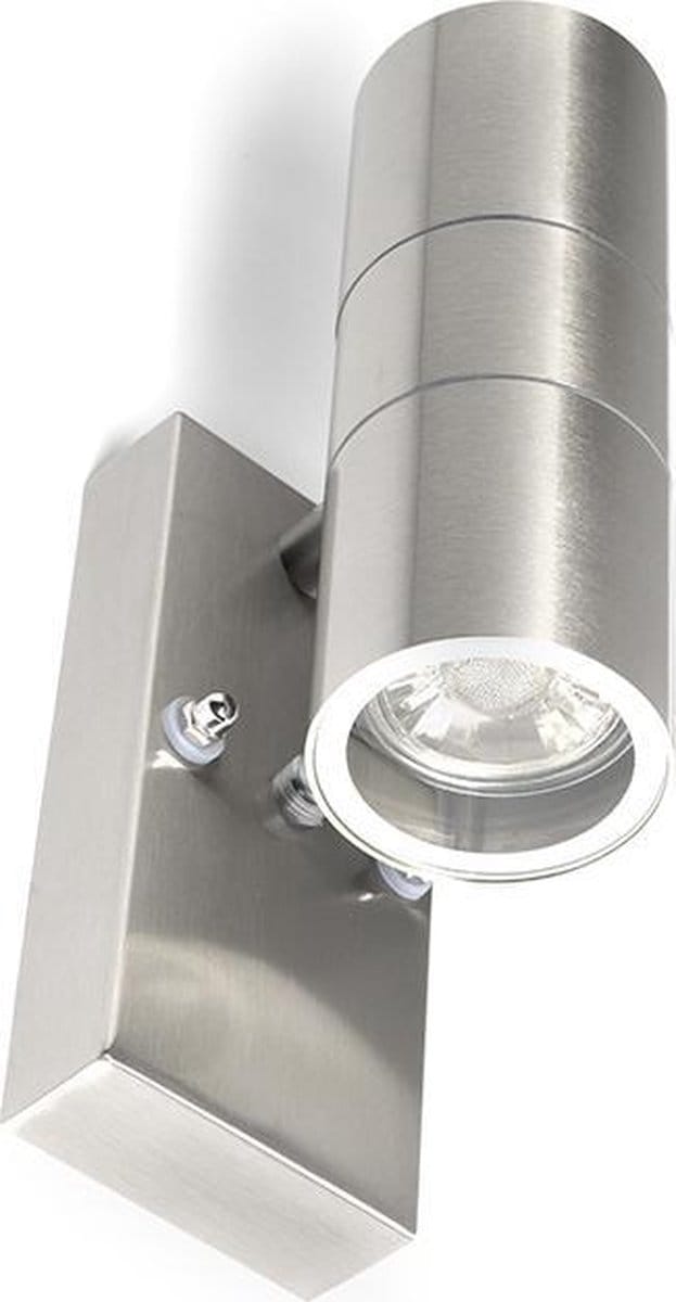 QAZQA duo - Moderne Buitenlamp Up Down voor buiten - 2 lichts - D 110 mm - Staal - Buitenverlichting