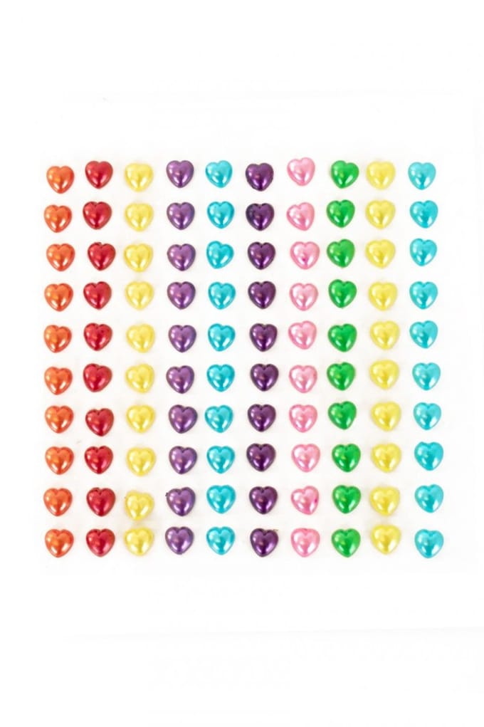 PXP Professional Colours Decoratiestickers hartje pearl 100 stuks