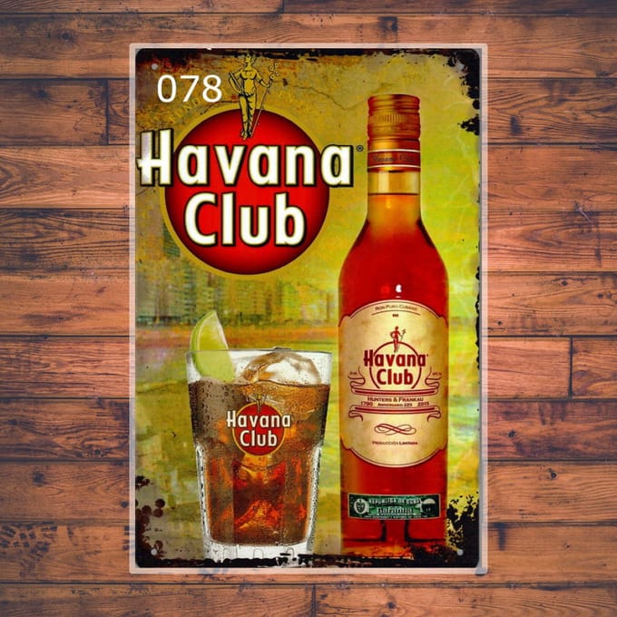 Wandbordje Havana Club