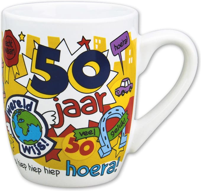 Cartoon mok - 50 Jaar man.