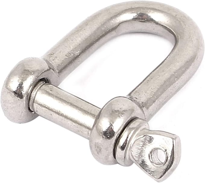 Harpsluiting Schroefdraad - RVS Karabijn - Veilig Bevestigen - Corrosiebestendig Metaal - 5mm x 32mm