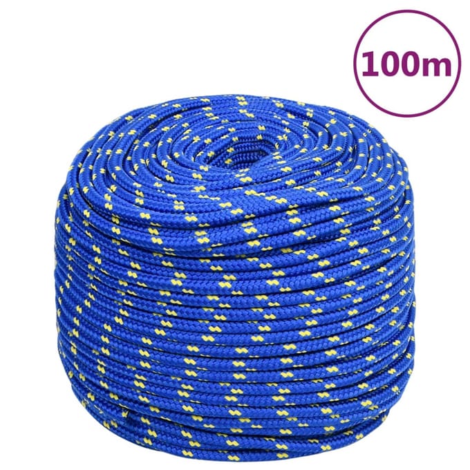 vidaXL - Boottouw - 10 - mm - 100 - m - polypropyleen - blauw