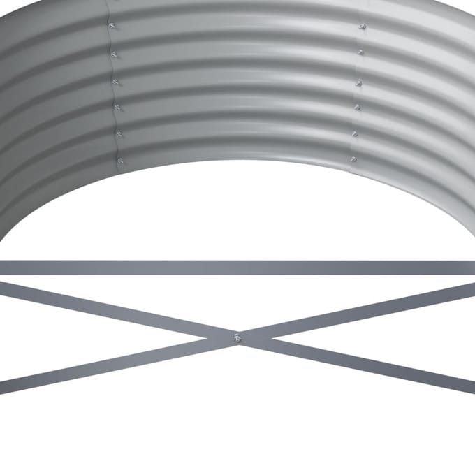 vidaXL - Plantenbak - 512x80x36 - cm - gegalvaniseerd - staal - bruin