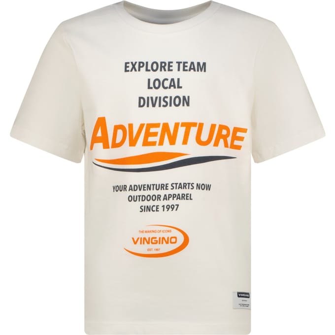 Vingino Harlo Cloud White Maat: 6 | T-Shirts Outlet | Unisex | Wit
