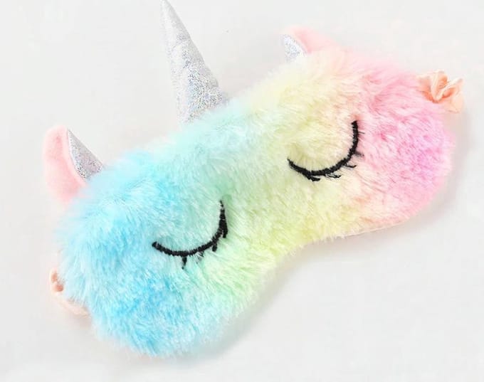New Age Devi - Unicorn Slaapmasker - Reizen - Kinderen - Vrouwen-Mannen - Multi