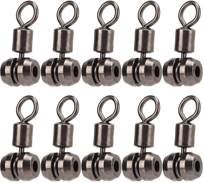 Allecto - Vissersverbindingen - 3-Weg Barrel Swivels - 10 Stuks