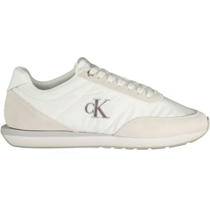 Calvin Klein Witte Gerecycleerde Polyester Sneakers voor Heren