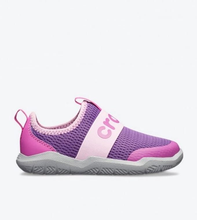 Crocs Swiftwater Easyon Logo Shoe Paars Maat 33/34 US J2