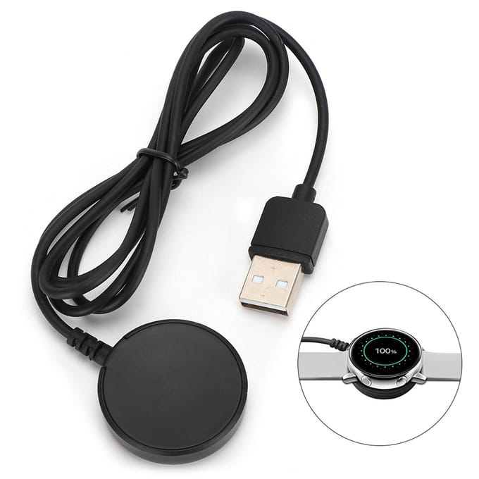 Slimme Horloge Laadstation Dock Stand Oplader met Datakabel voor Samsung Galaxy Active black