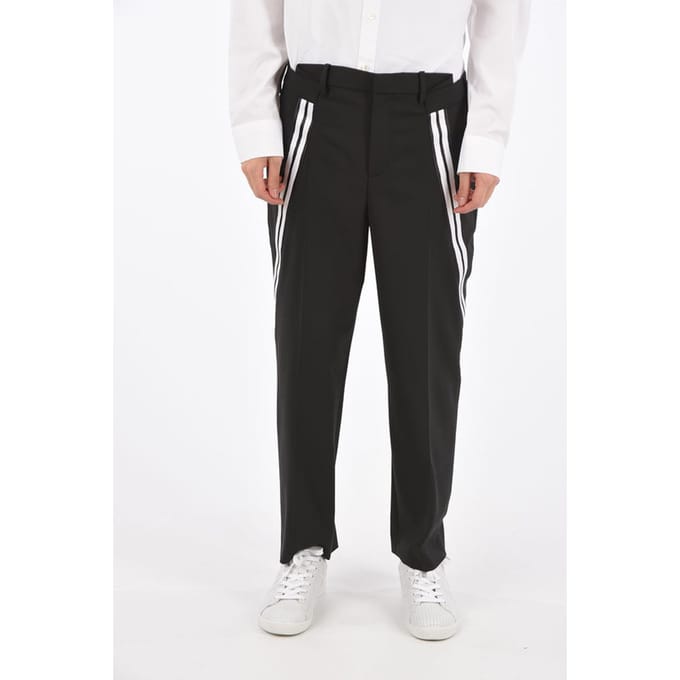 Middelhoge taille slim fit broek in zwart