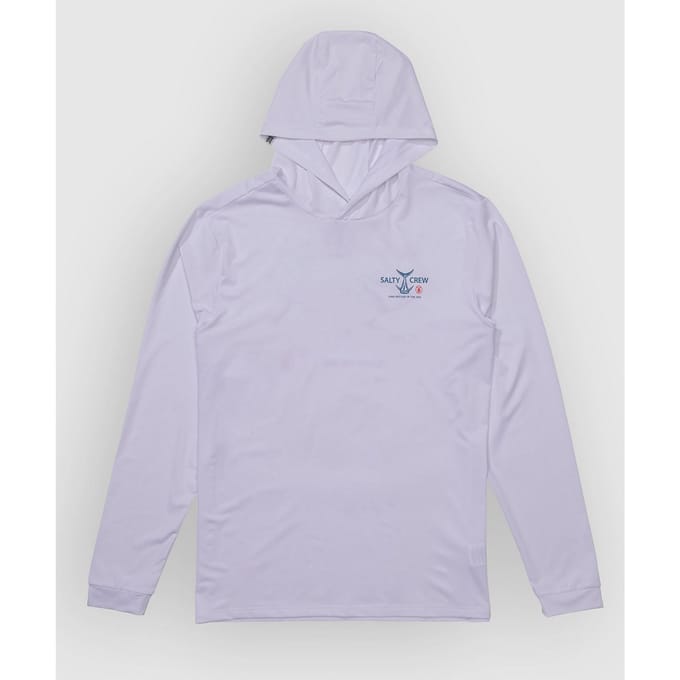 Salty Crew Fish Market Hood Sunshirt Longsleeve Lycra wit