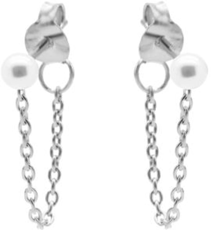 Karma Chain Single Pearl Zilver M3268