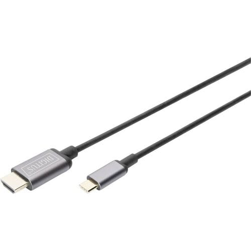 Digitus USB 3.2 Gen 1 (USB 3.0), USB 3.2 Gen 1 (USB 3.0) Adapterkabel [1x USB 3.2 Gen 2 stekker C (USB 3.1), USB-C stekker - 1x HDMI-stekker] DA-70821 1.80 m