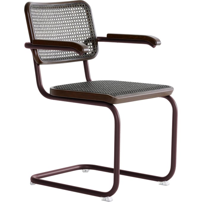 Thonet S 64 V Stoel donker gemêleerd - chestnut