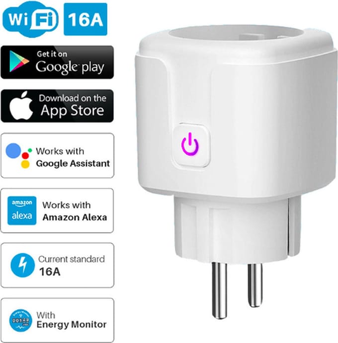 Smart socket wifi timer - Slimme stopcontact - wifi timer - 16a