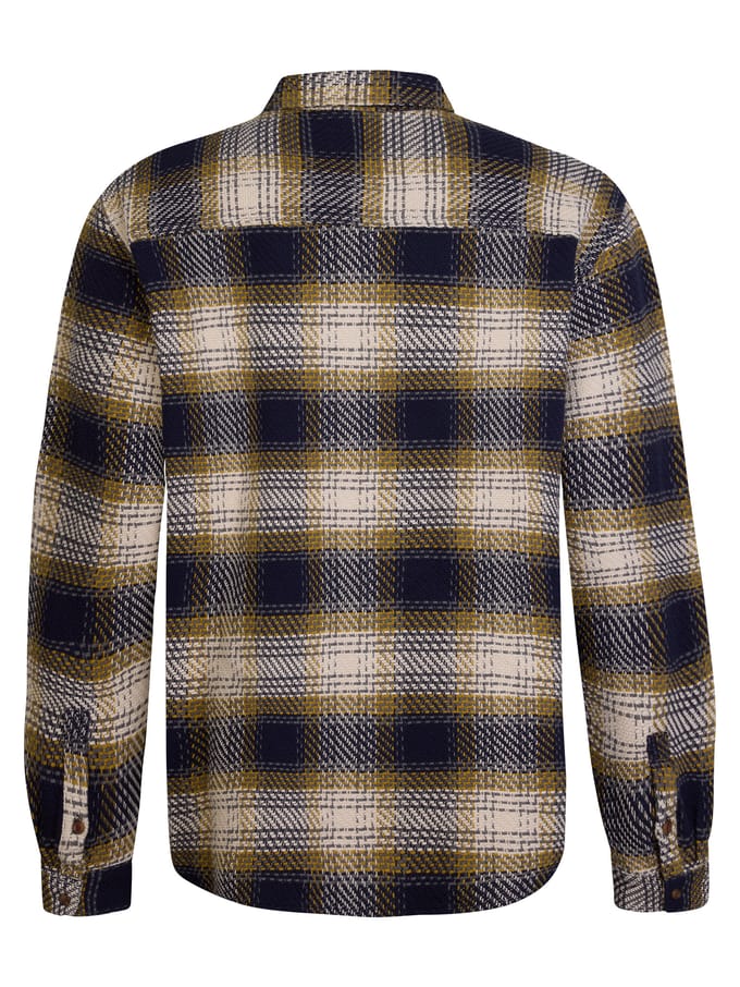 Petrol Industries - Heren Geruite Overhemd Manitowoc - Blauw - Maat 5XL