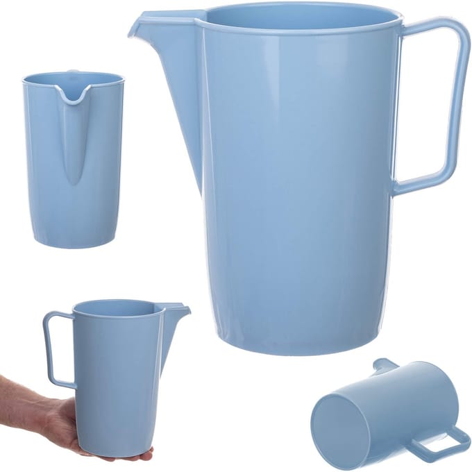 Fosini 2L blauwe kunststof kan met handvat