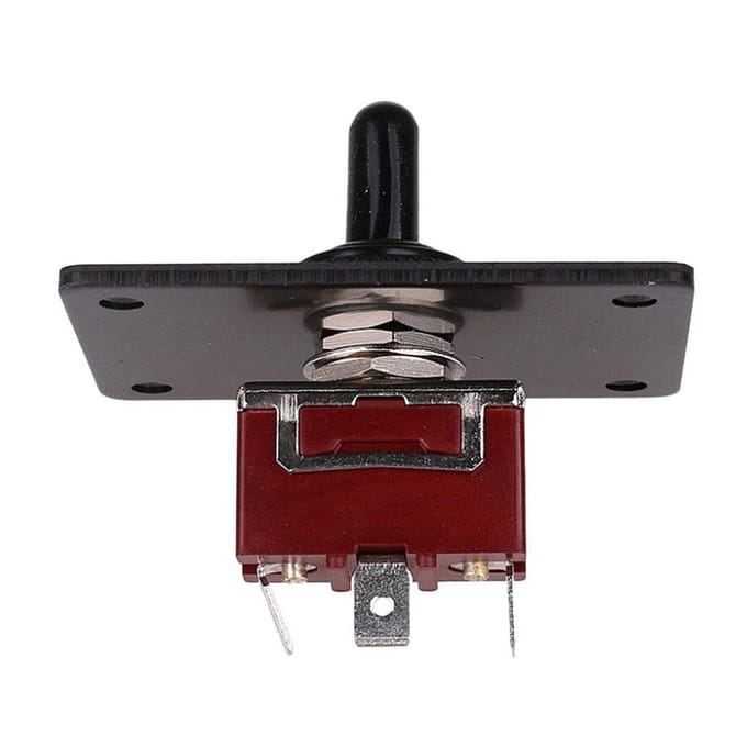 1 x tuimelschakelaar Marine Boot Trim Tab-schakelaar Momentele tuimelschakelaar Bootpaneel black