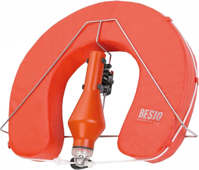 Besto oranje Hoefijzerboei type Wipe Clean - complete set