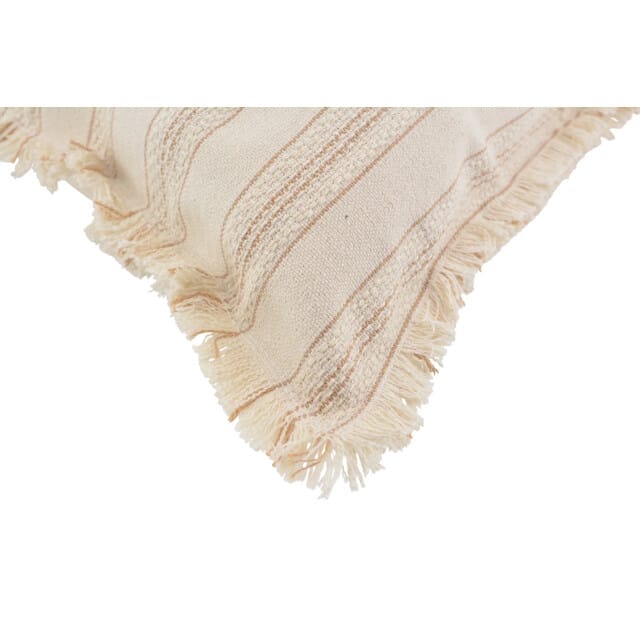 NOVÉE Sierkussen yuna stripe beige | 45 x 45 cm | katoen/linnen