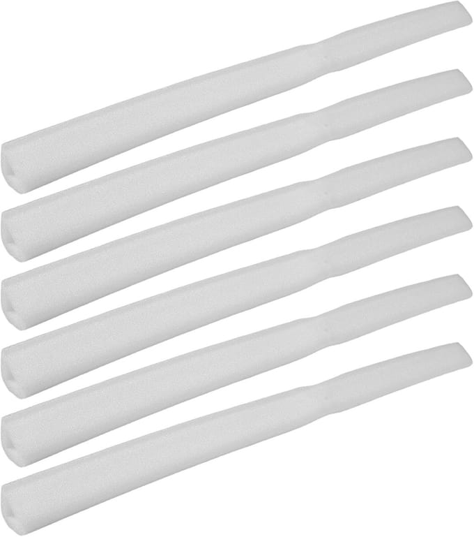 Schuim Hoekbeschermers - Antischok Strips - Meubels Beschermen - U-vormige Pasvorm - 6 Stuks - Wit
