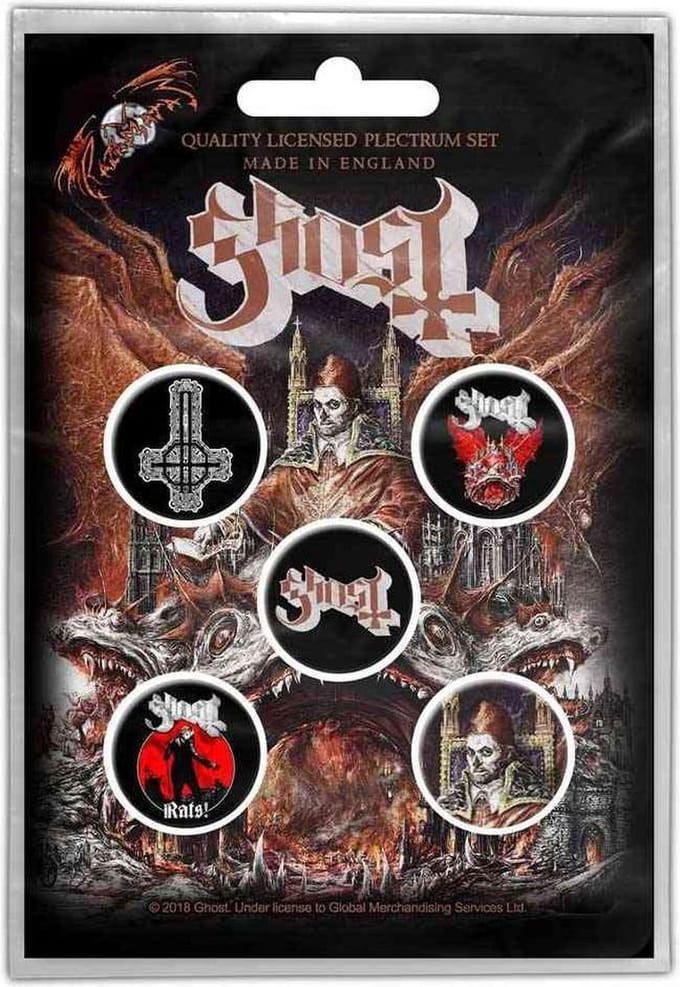 Ghost - Prequelle Badge/button - Set van 5 - Multicolours
