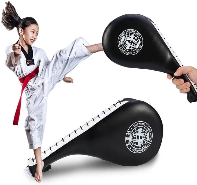 Slagkussen - Trapkussen Kickpad - Vechtsport Training - Dubbele Laag Ontwerp - 40 x 19 cm