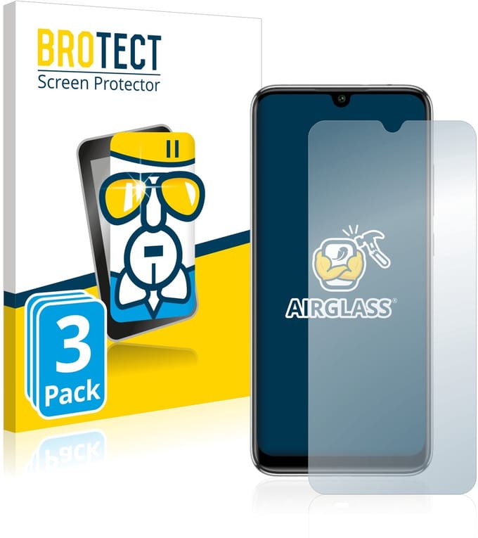 Screenprotector 3 Stuks voor Xiaomi Mi A3 Beschermglas transparant