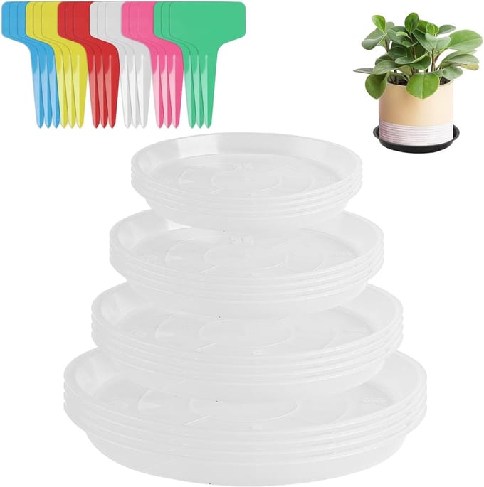 Solidchoice - Set van 16 Plant Coasters voor Binnen en Buiten