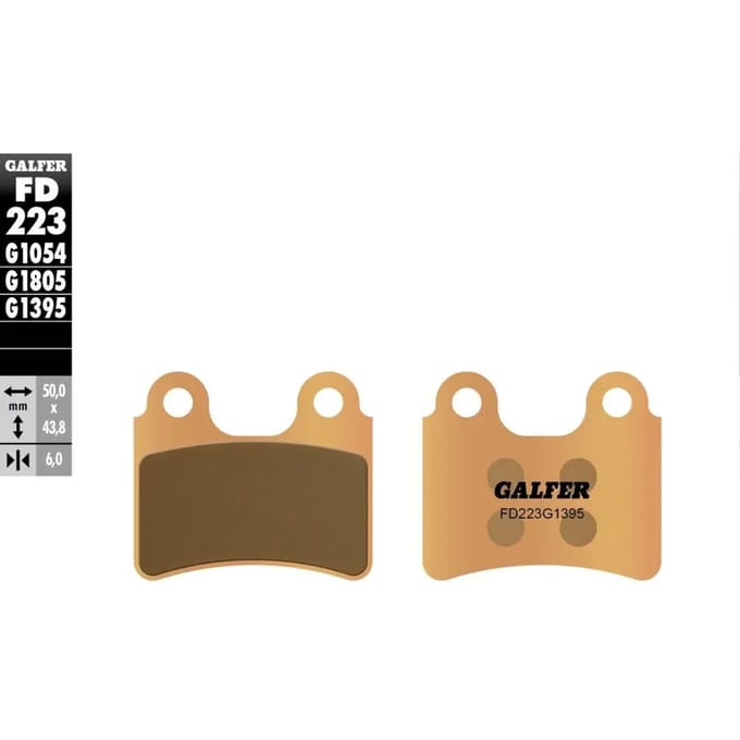 Sinter trial motorfiets remblokken Galfer G1395 FD223