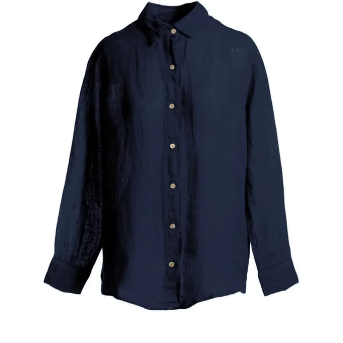 Dames lange mouw blouse in gaas Haris Cotton Essentials
