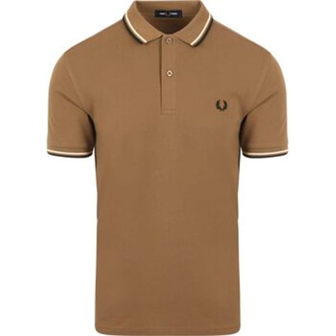 Fred Perry Polo M3600 Bruin W60 - Maat S - Heren
