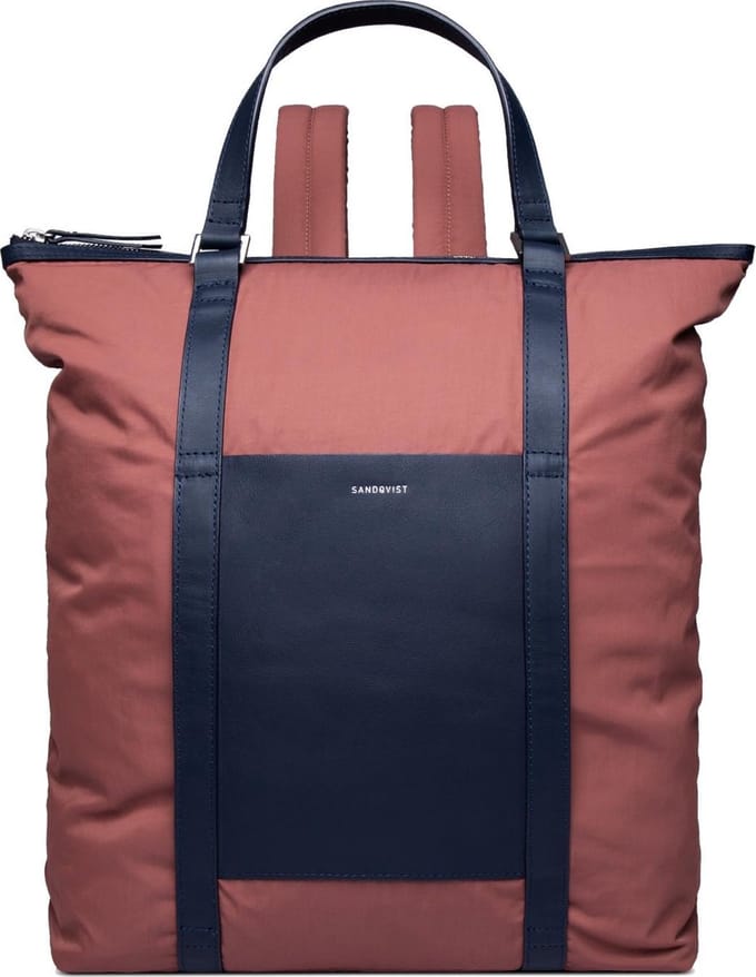 Sandqvist Marta Maroon Navy Rugzak  - Blauw,Rood