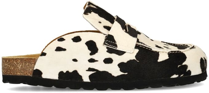 Sacha - Dames - Cow print pony hair instappers - Maat 38