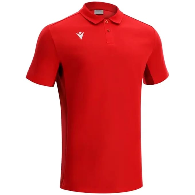 Macron Clarinet Polo Heren - Rood / Donkerrood | Maat: L