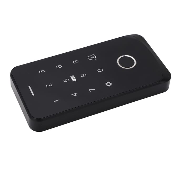 TF9 voor Tuya Outdoor Toegangscontrolesysteem Vingerafdruk Wachtwoordkaart NFC-app Waterdichte toegang black