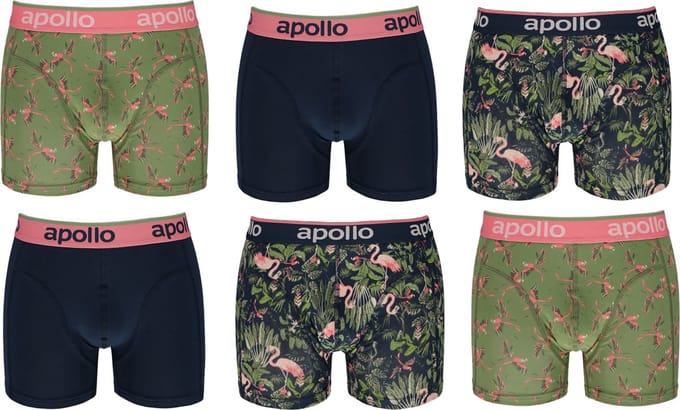 Katoenen Heren Boxershorts - 6 pack - maat S
