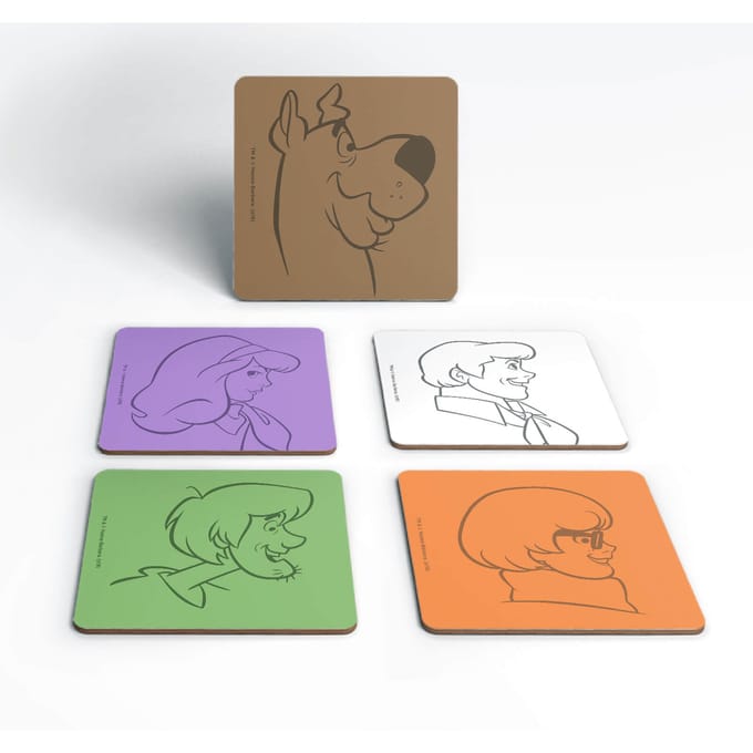 Scooby Doo The Gang Colours Coaster Set