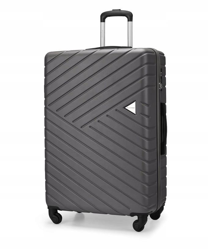 Puccini Malaga Grote Koffer ABS Antraciet 76.5cm 91L TSA Slot