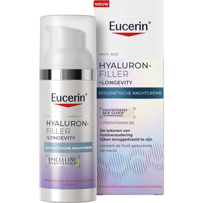 Eucerin Hyaluron-Filler + Longevity - Nachtcrème - Anti-Age - Moisturizer - Alle huidtypen - 50 ml