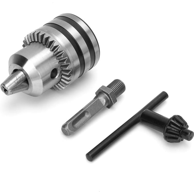 3.0 16MM 1 2 20UNF Kit d'adaptateur de mandrin de perceuse Mandrin de perceuse de type clé avec adaptateur à queue carrée