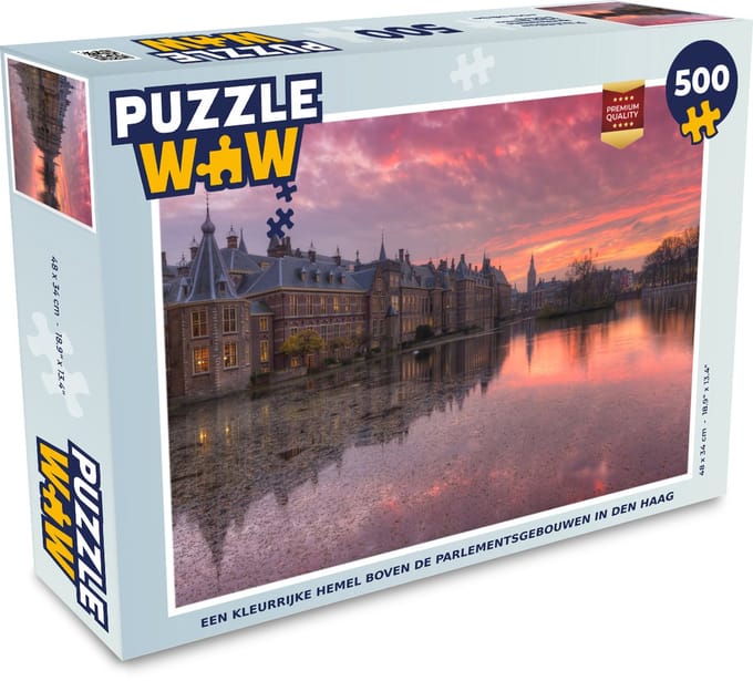 Puzzel Den Haag - Water - Binnenhof - Legpuzzel - Puzzel 500 stukjes
