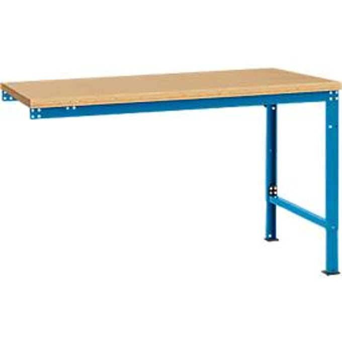 Manuflex aanbouwtafel UNIVERSAL Speciaal, tafelblad multiplex, 1500 x 1000, lichtblauw