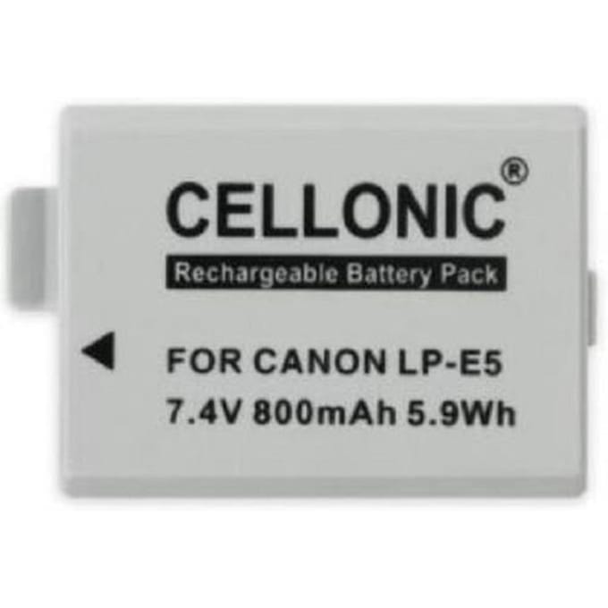 Batterij voor Canon EOS 1000D EOS 500D EOS 450D EOS Rebel 800mAh LP-E5