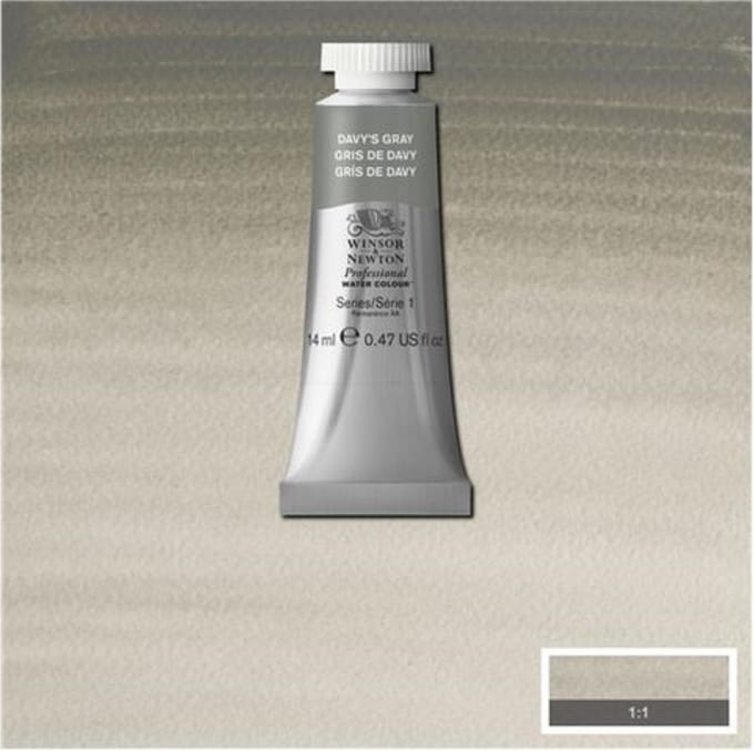 Winsor & Newton Professional Water Colour Tube - Davy's Gray 14ml