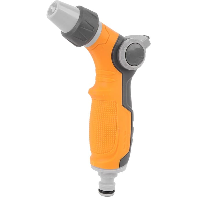 Pistolet d'arrosage de jardin ergonomique réglable étanche multifonctionnel pour l'arrosage orange